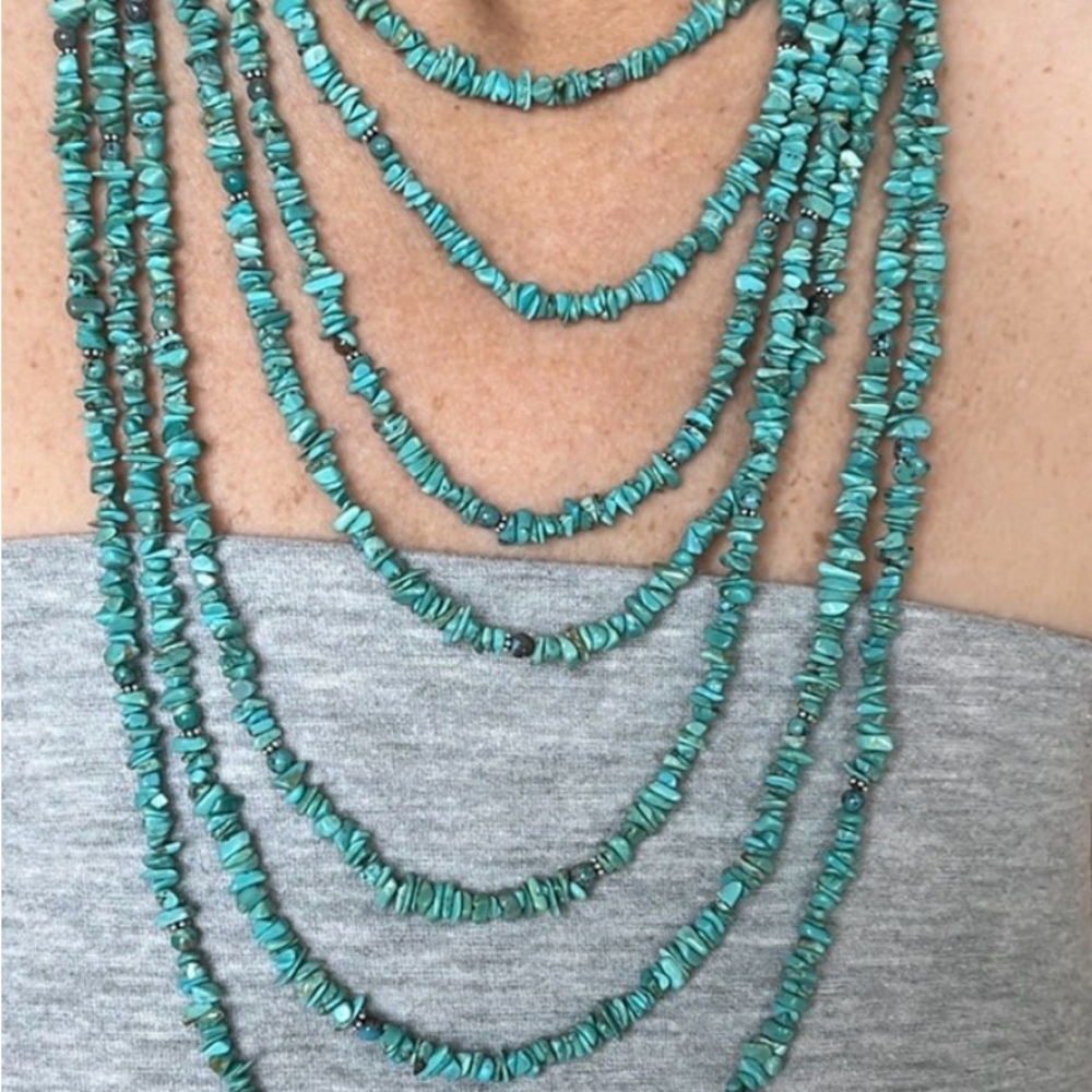 Paige Wallace Turquoise Bib Necklace